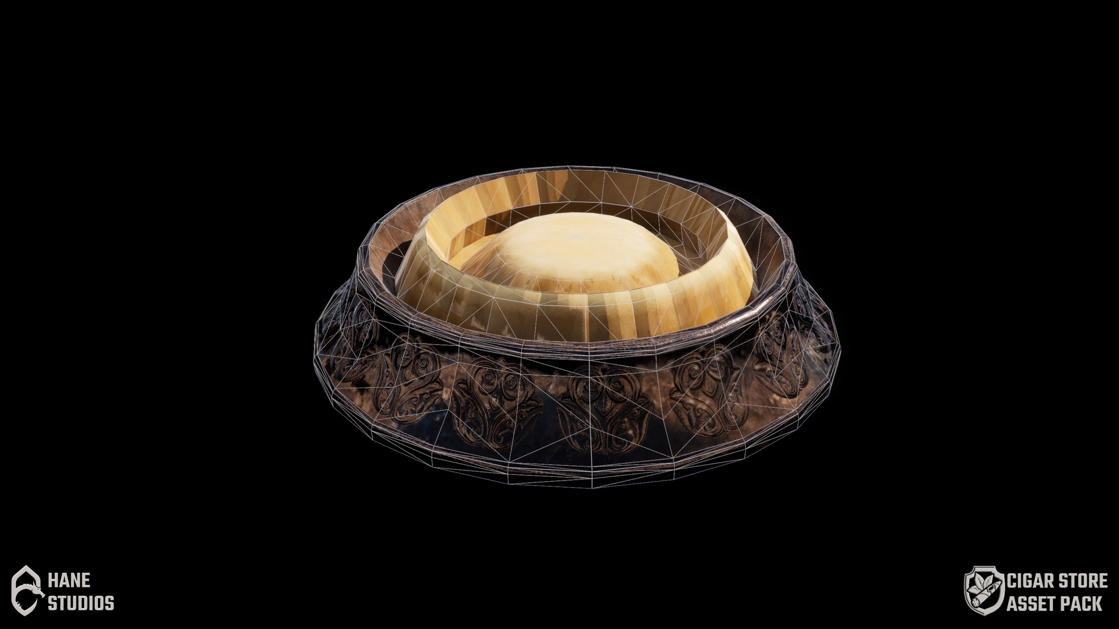 Vintage Spot Light 2 - Classic Low-poly 3D model_3