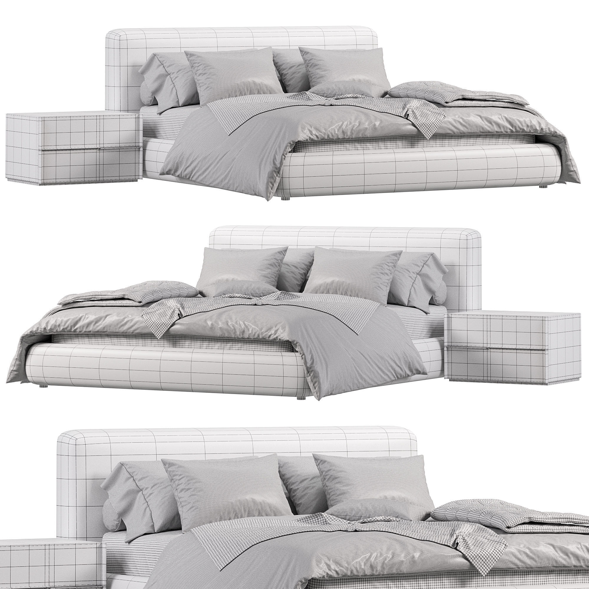 Ophelia Bed By Rove Concepts Collection 3D model_2