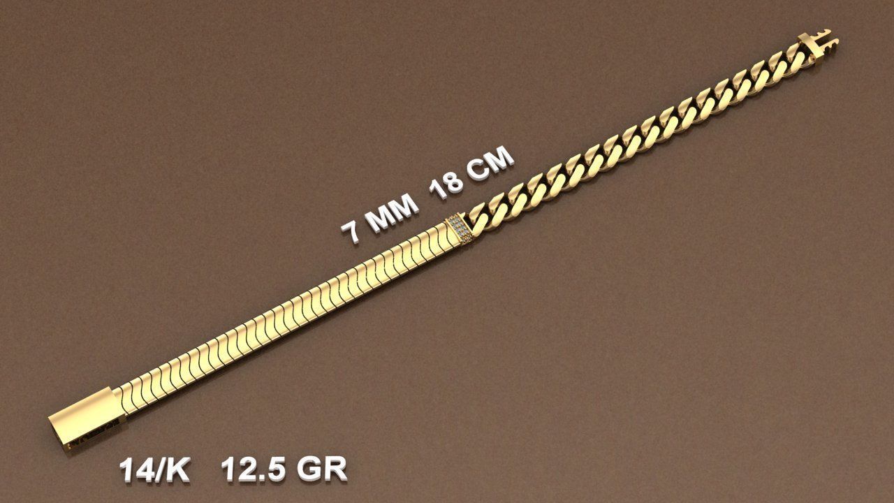 7 MM BRACELET 3D print model_1