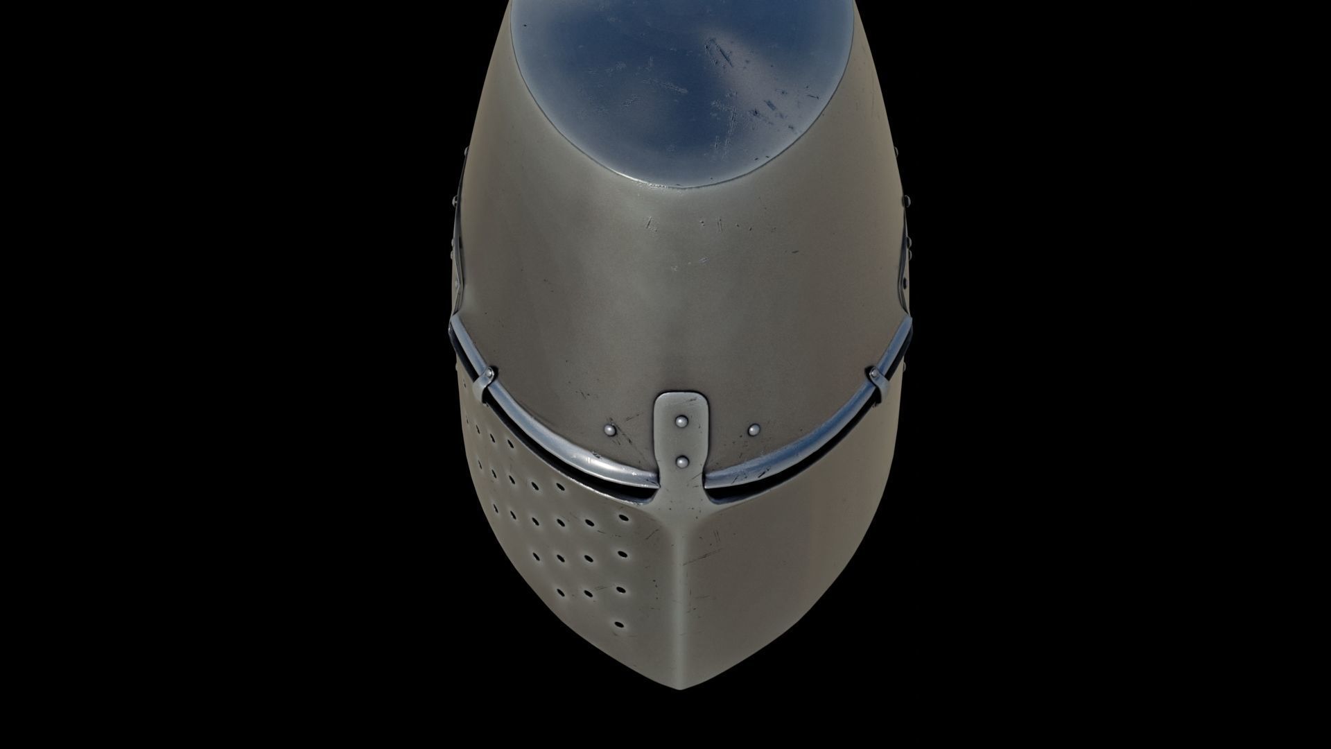 Medieval helmet 3D model_11