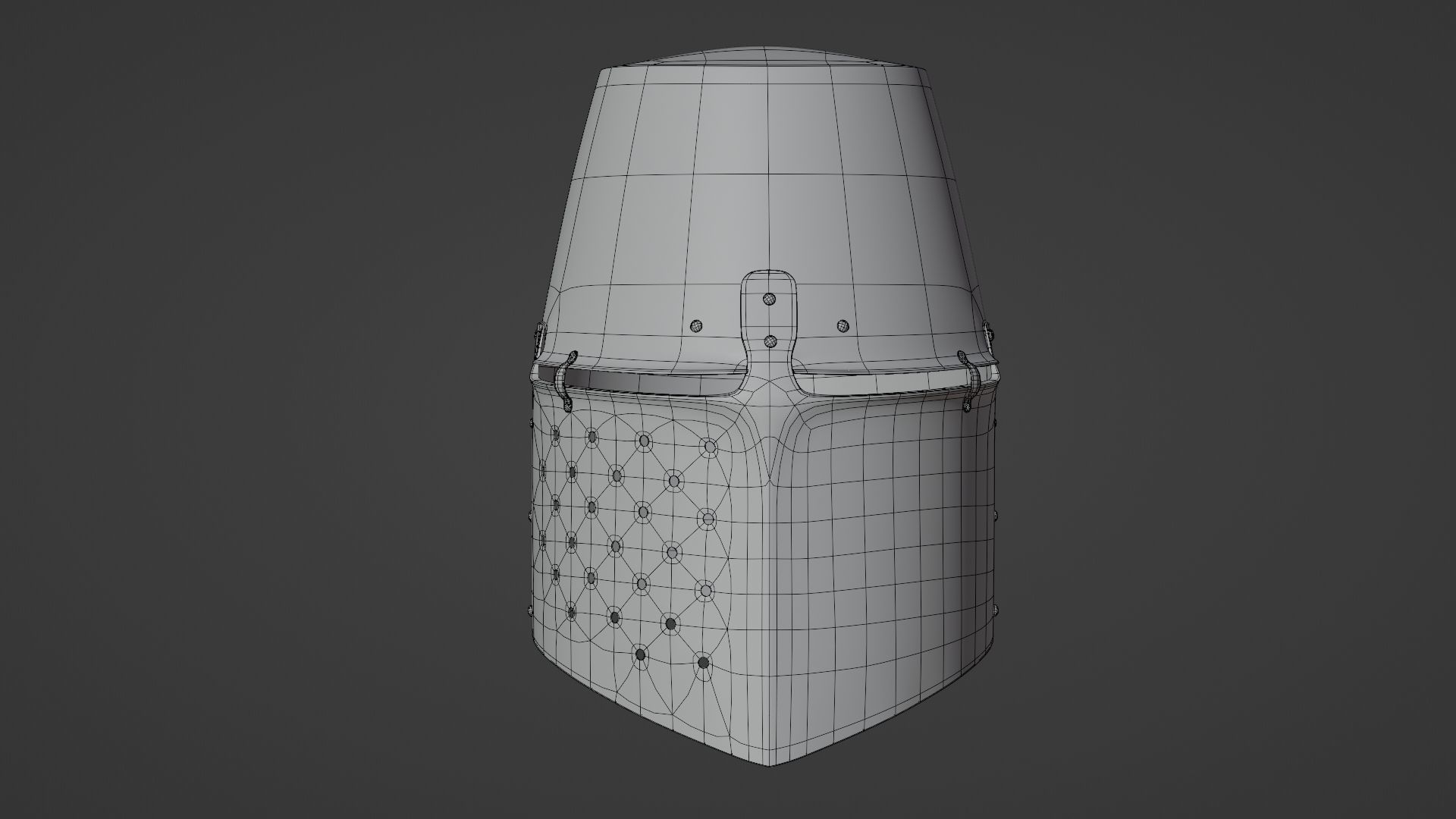 Medieval helmet 3D model_18