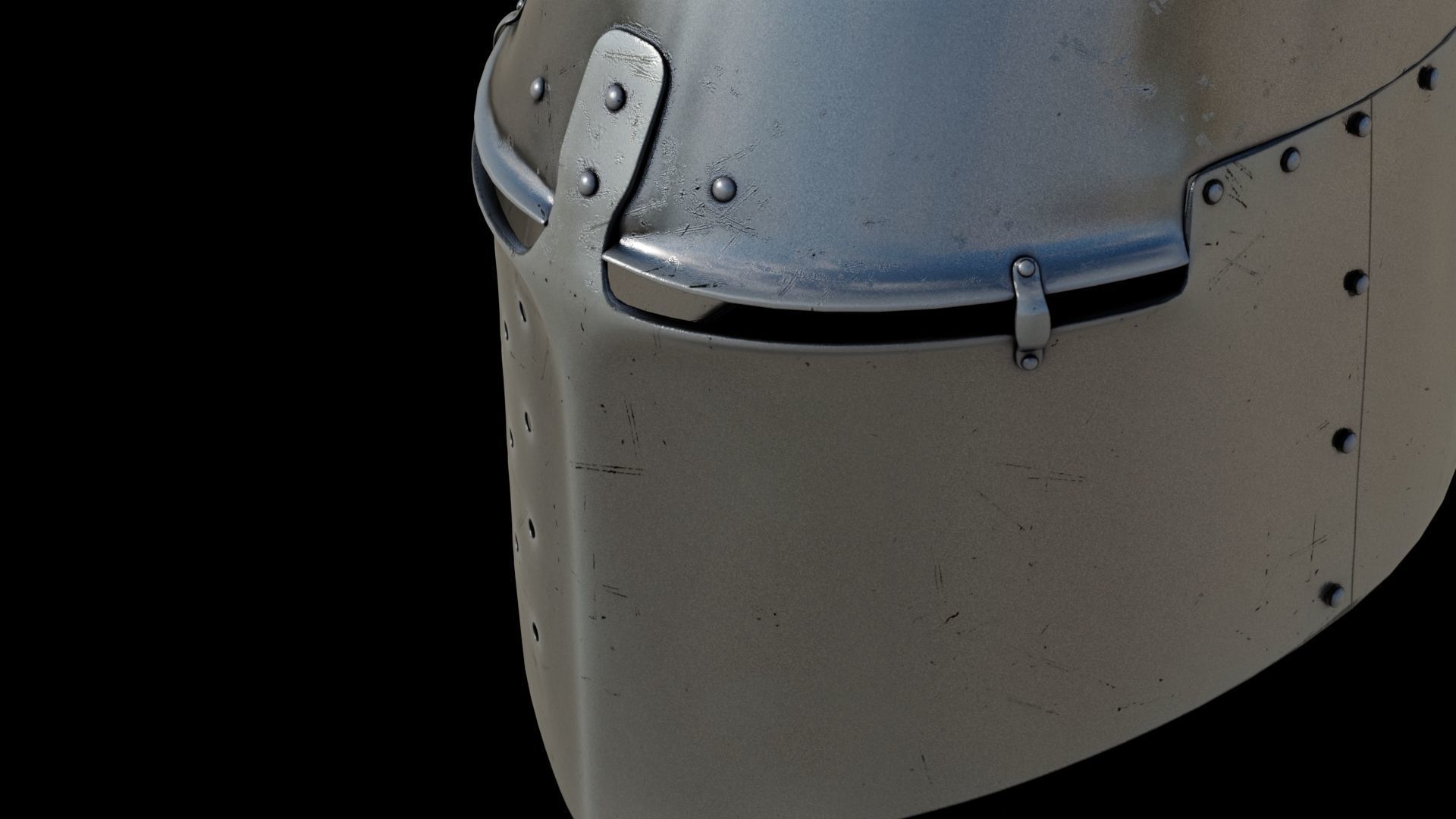 Medieval helmet 3D model_12