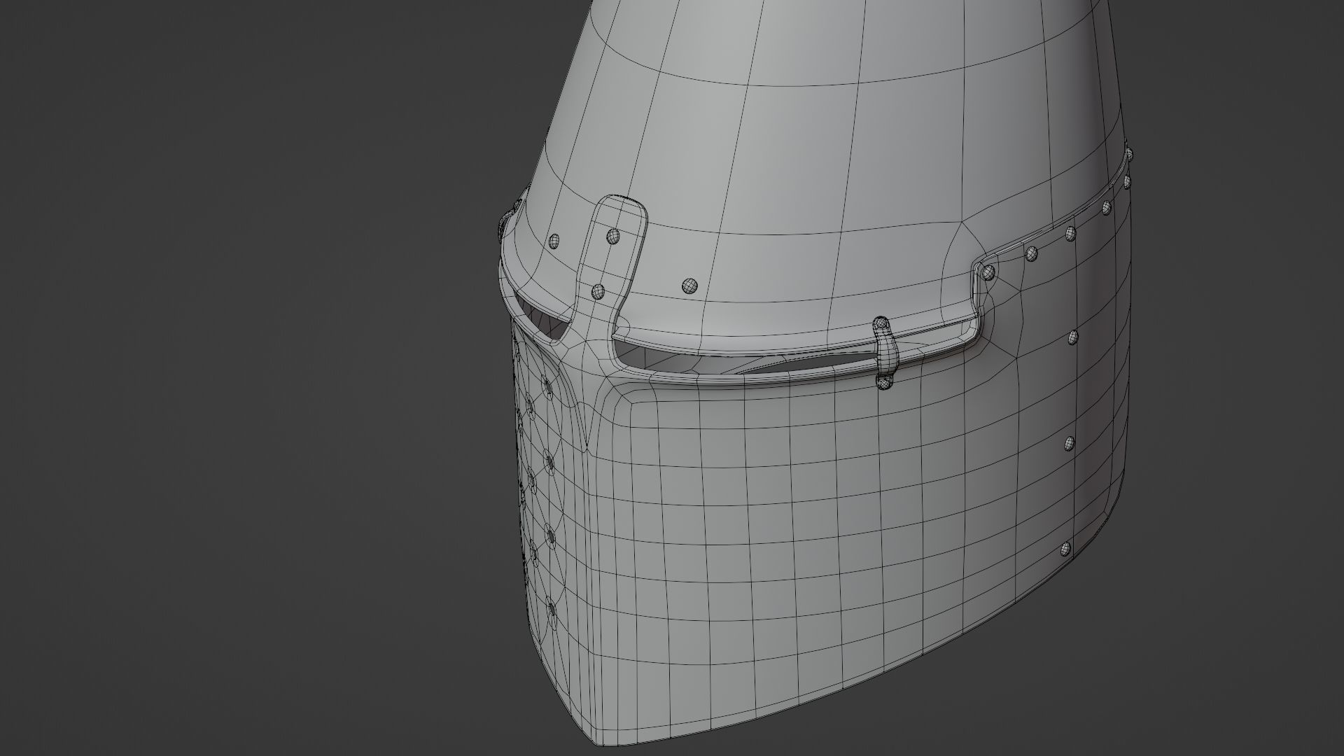 Medieval helmet 3D model_22