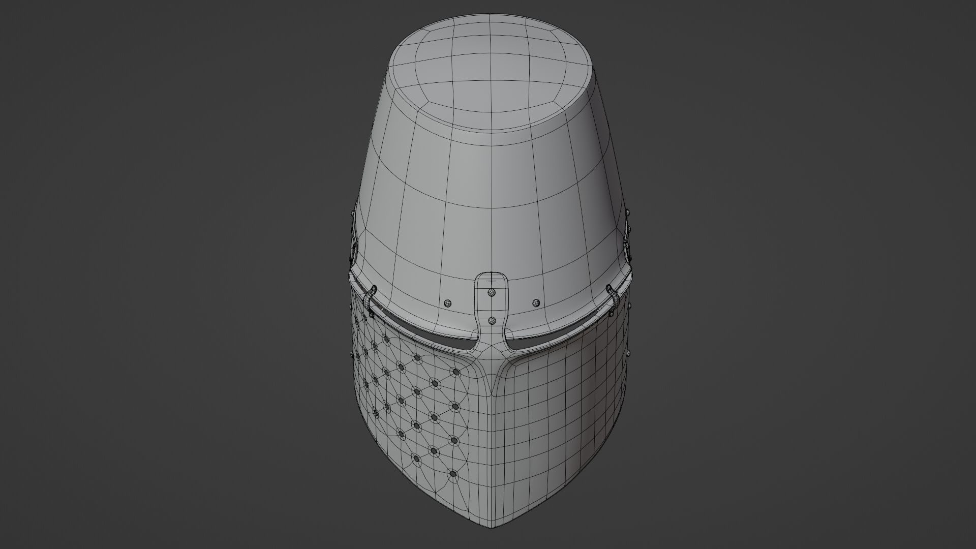 Medieval helmet 3D model_23