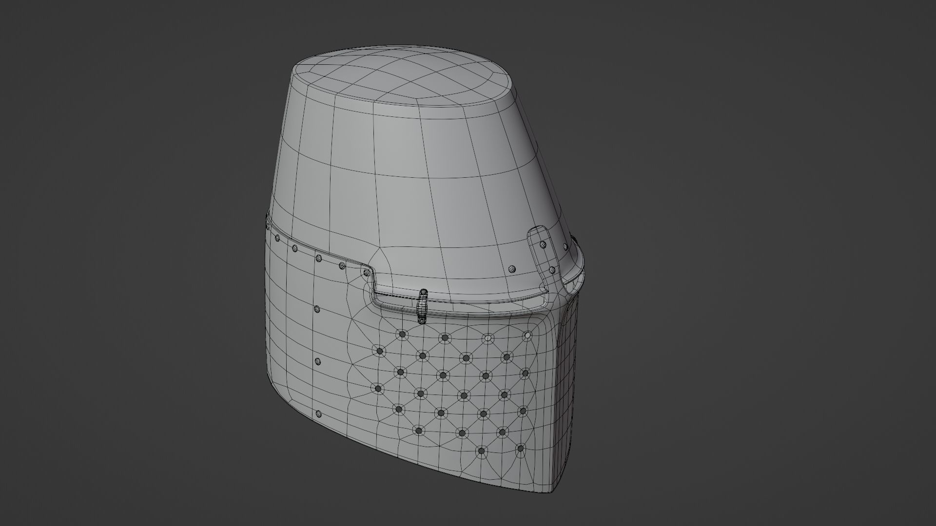 Medieval helmet 3D model_24