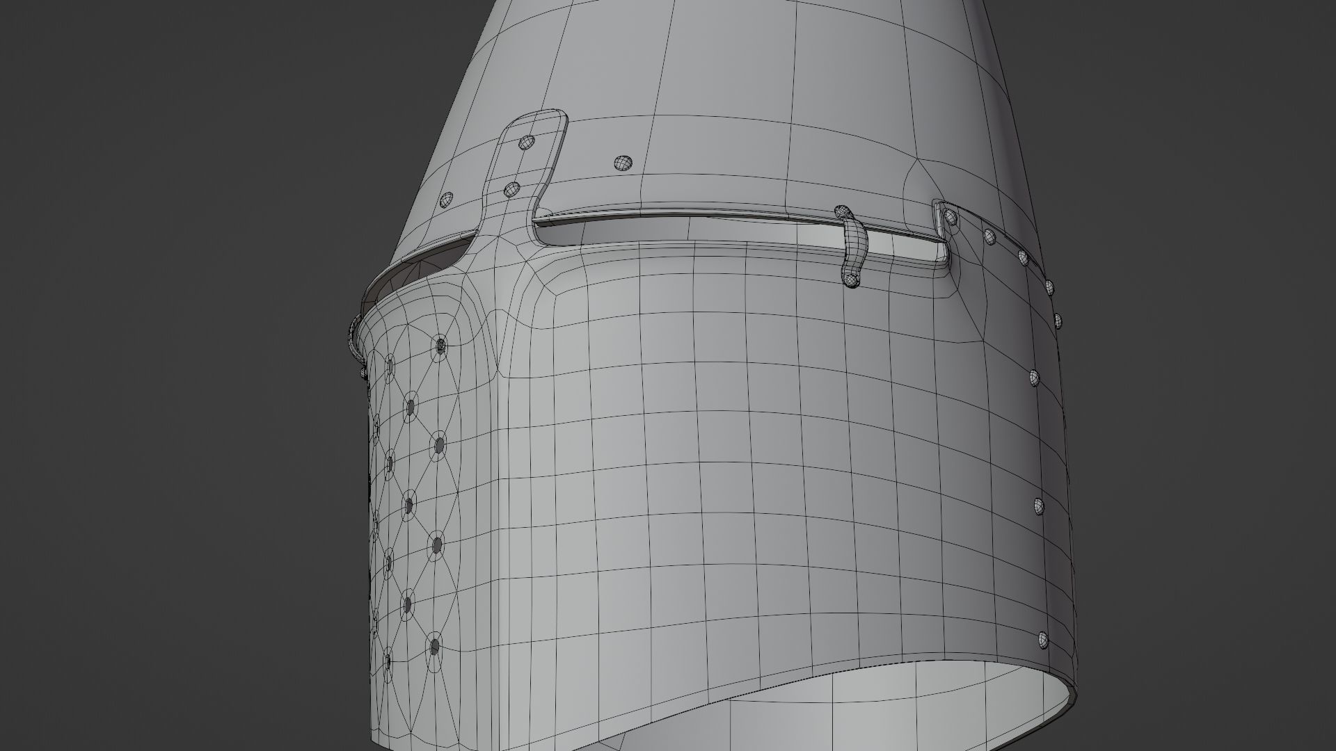 Medieval helmet 3D model_32