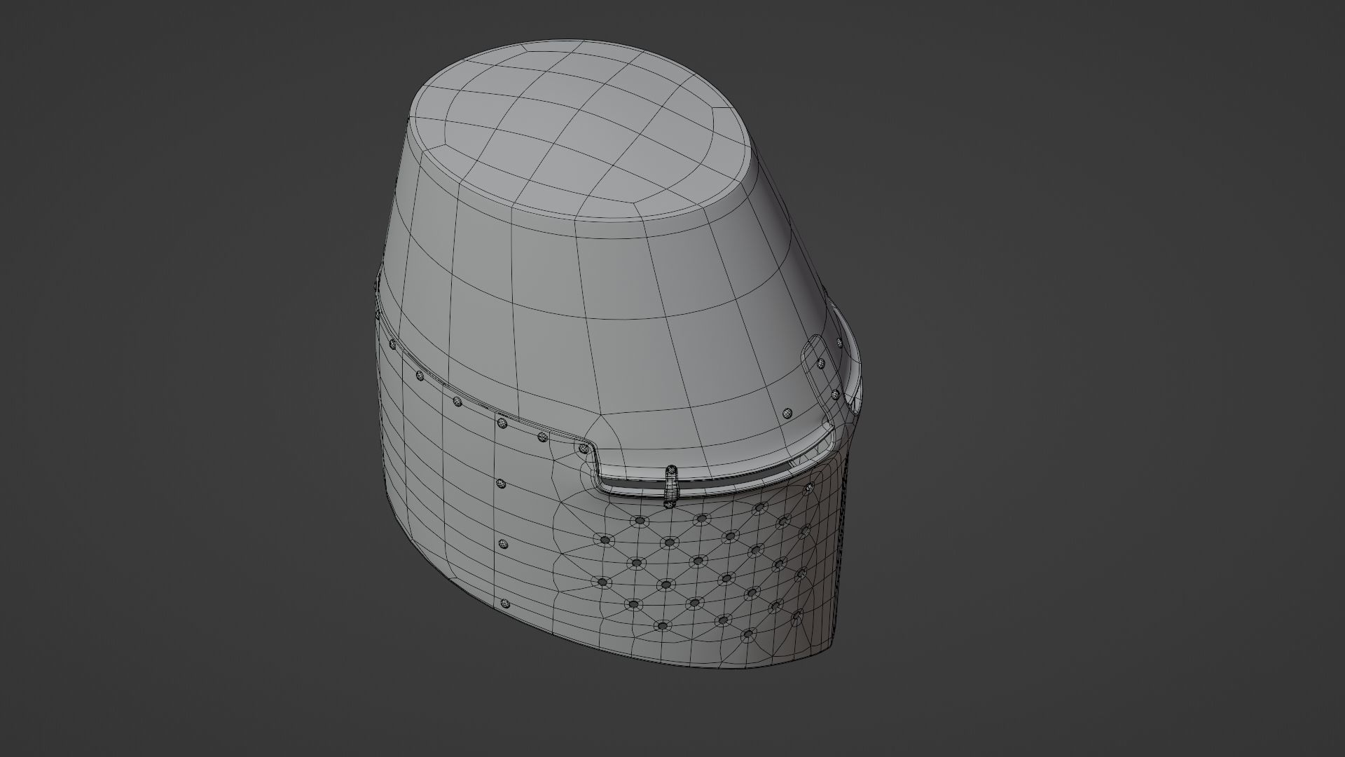 Medieval helmet 3D model_25