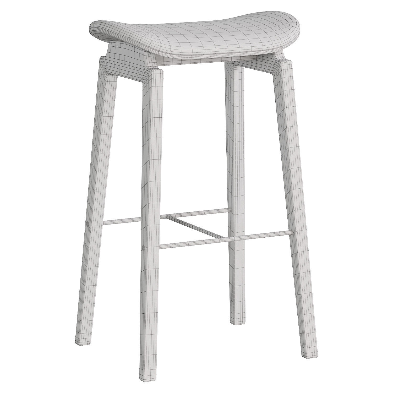 NY11 BAR STOOL by NORR11 3D model_2