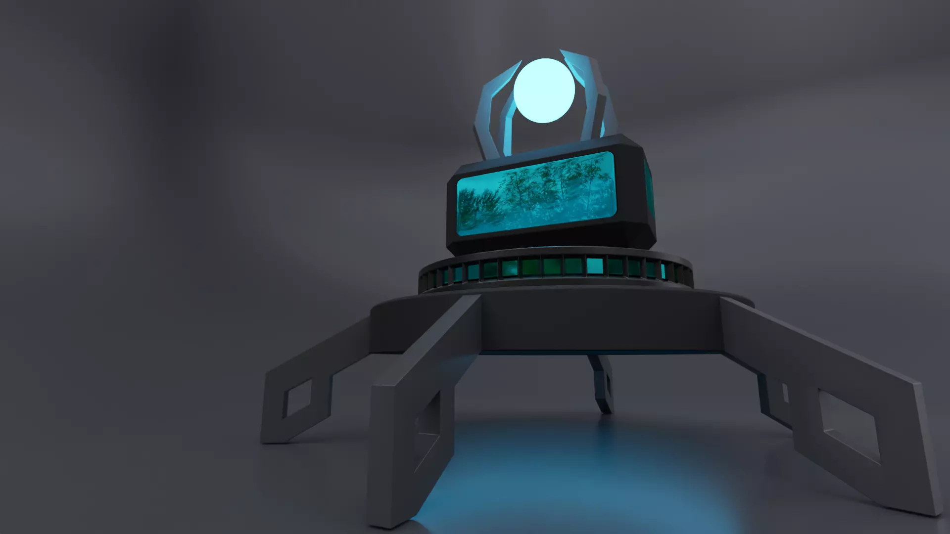 SciFi Cabin Free 3D model_0