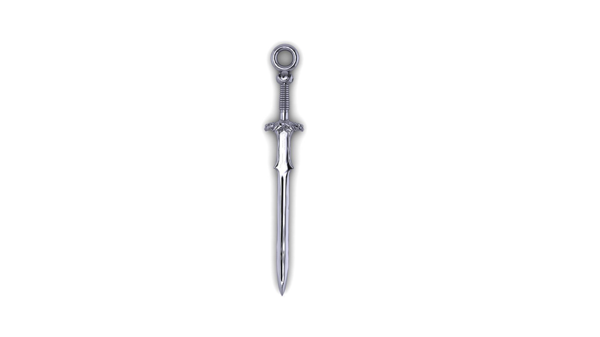 Pendant Sword1 Free 3D print model_5