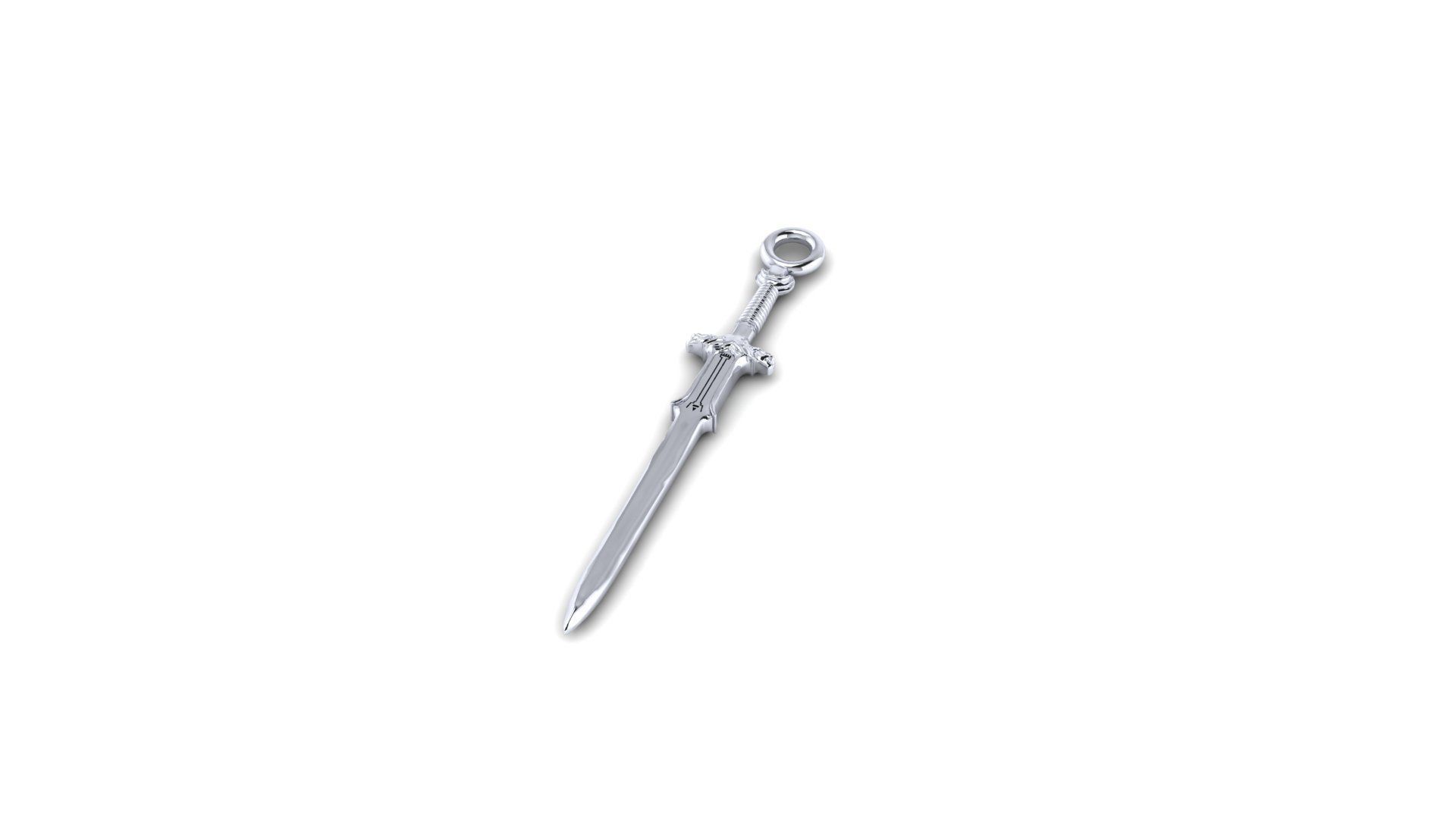 Pendant Sword1 Free 3D print model_7