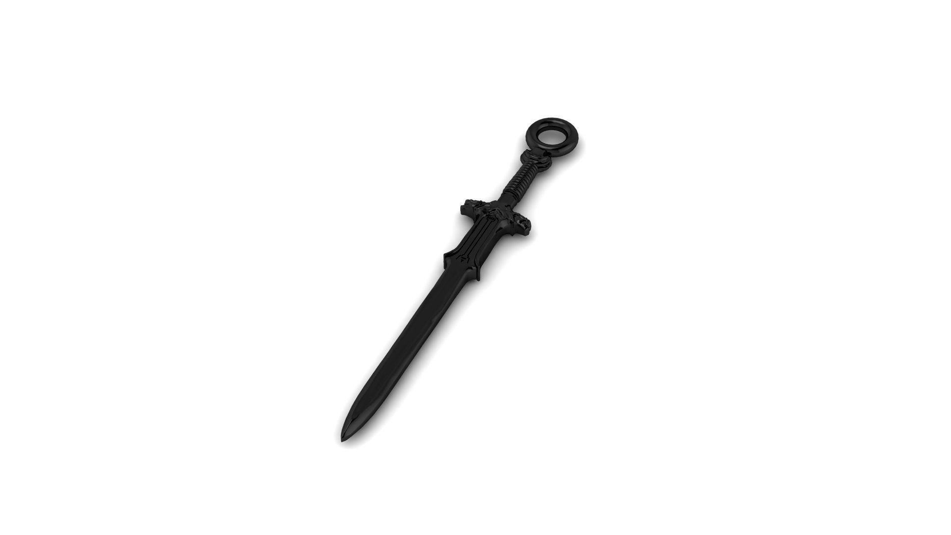 Pendant Sword1 Free 3D print model_2