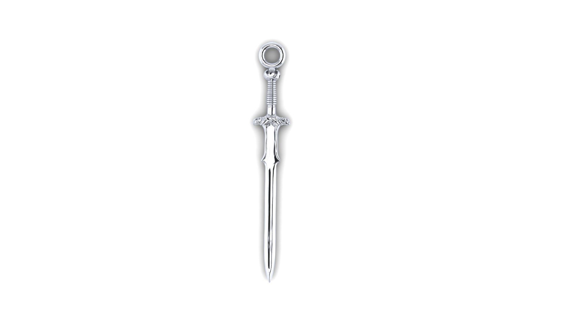 Pendant Sword1 Free 3D print model_4