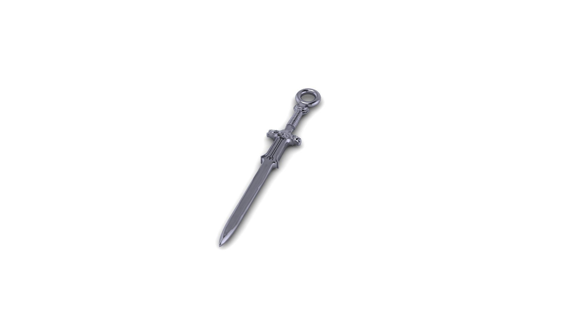 Pendant Sword1 Free 3D print model_6