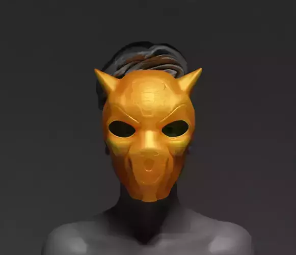 Tiger Concept Face Cosplay Mask 3D print model