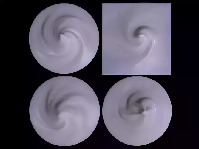Cosmetic Cream Smears 3D model