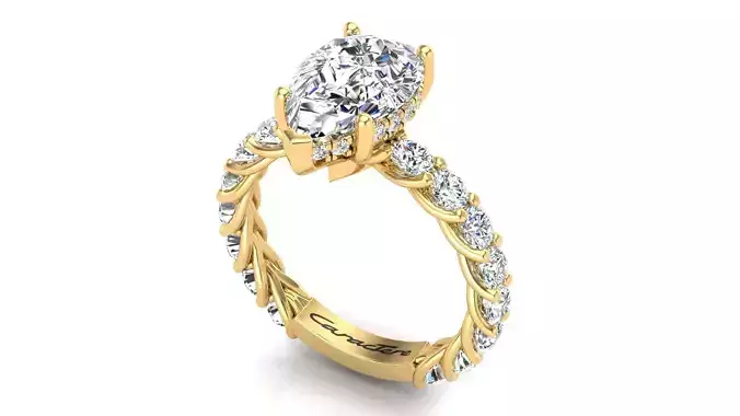 Engagement Ring with Tree Branch Design