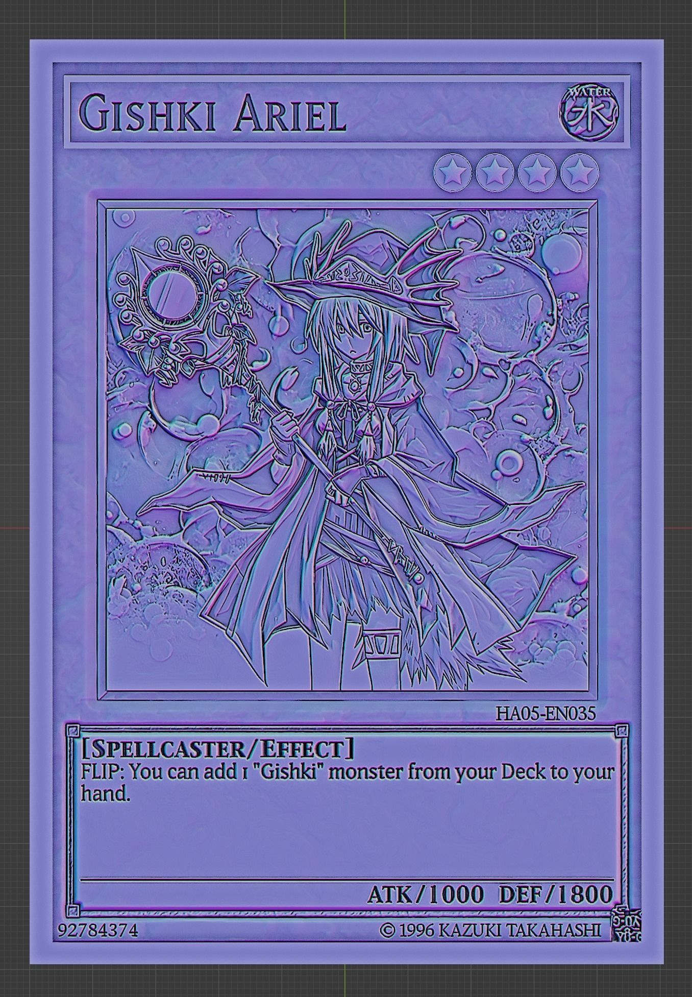 gishki ariel - yugioh 3D print model_3