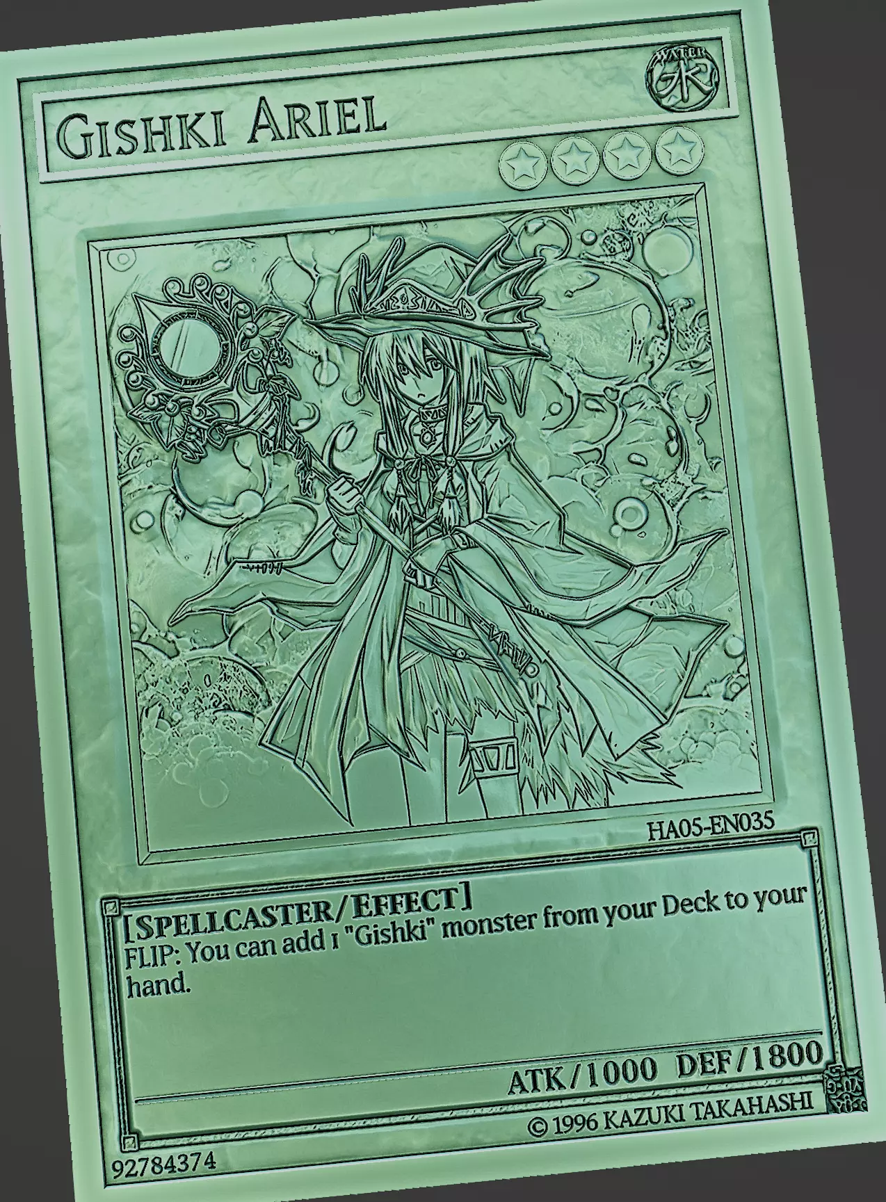 gishki ariel - yugioh 3D print model_0