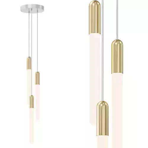 Cascadia Round Multi Light Pendant by lightology   3D model