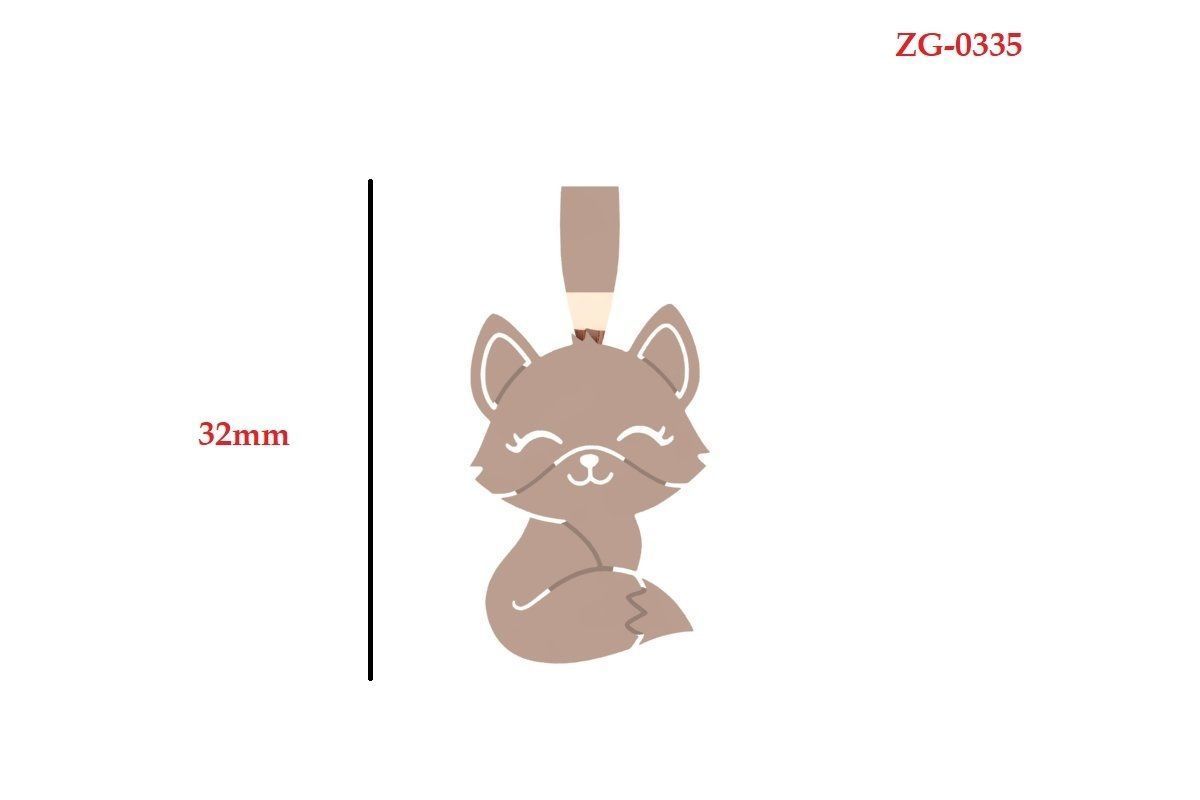 Cat Pandent 3D print model_4