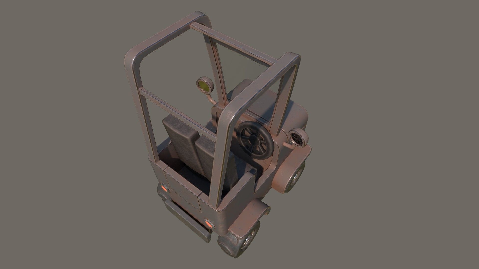 Simple Jeep Low-poly 3D model_13