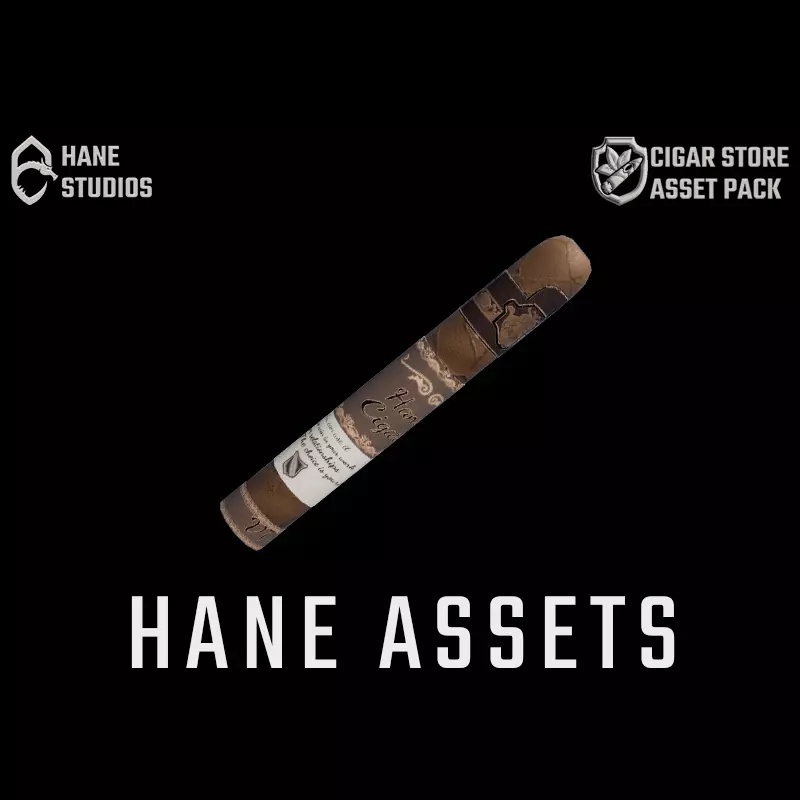 Classy Cigar - Classic Low-poly 3D model_0