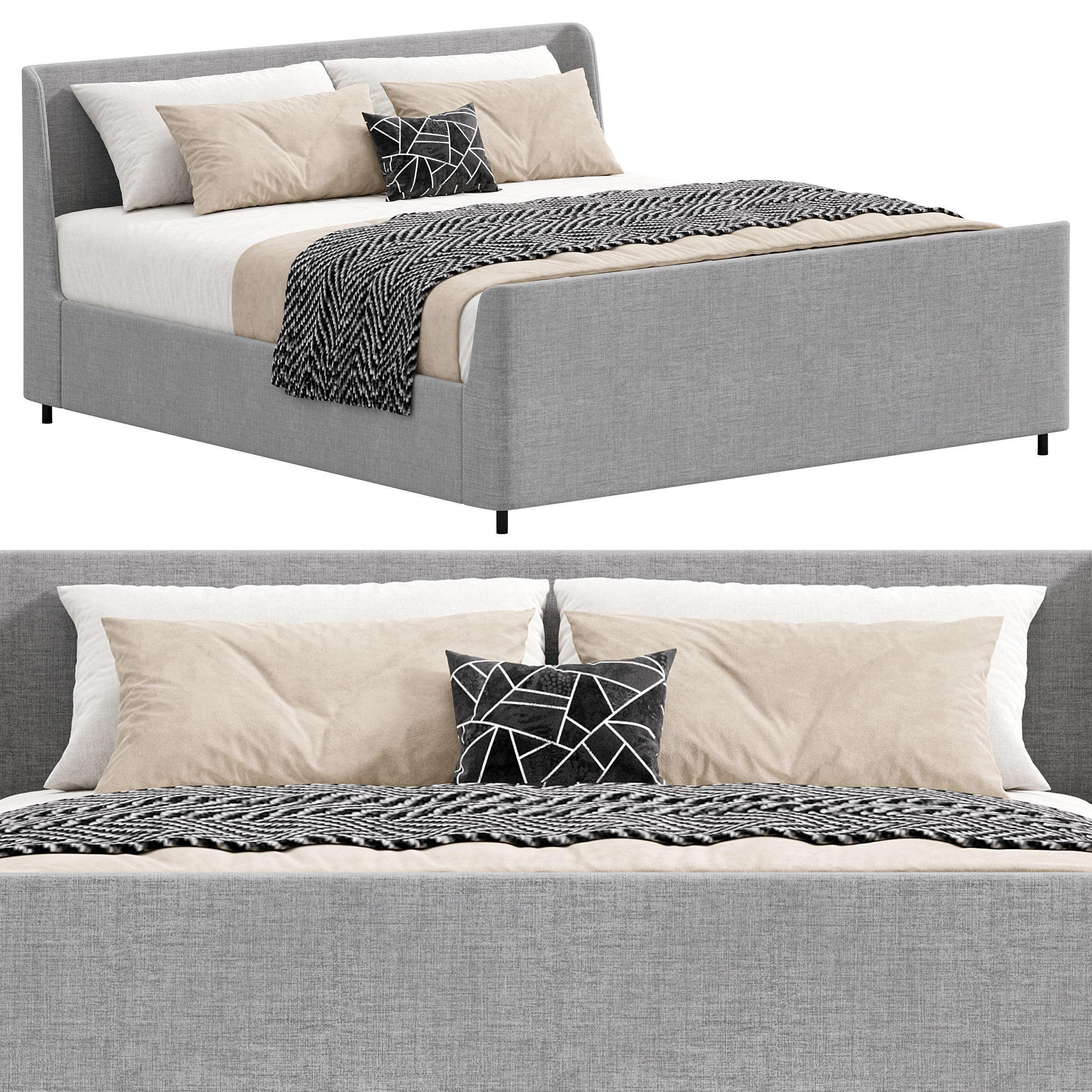 Bed K76 by Delavega 3D model_1