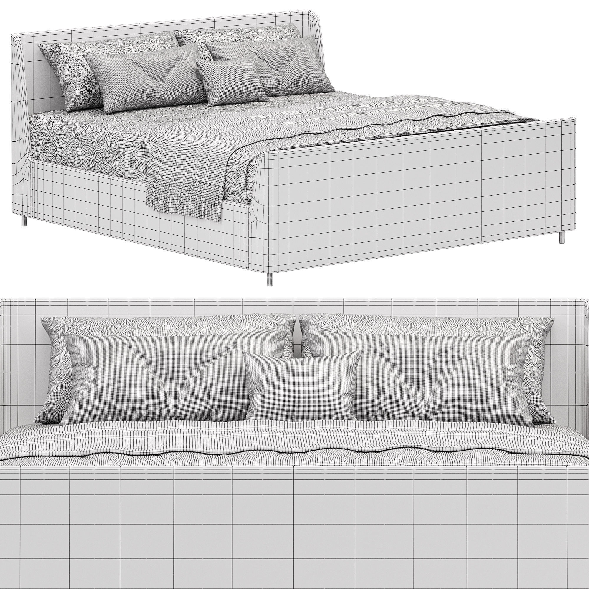 Bed K76 by Delavega 3D model_2