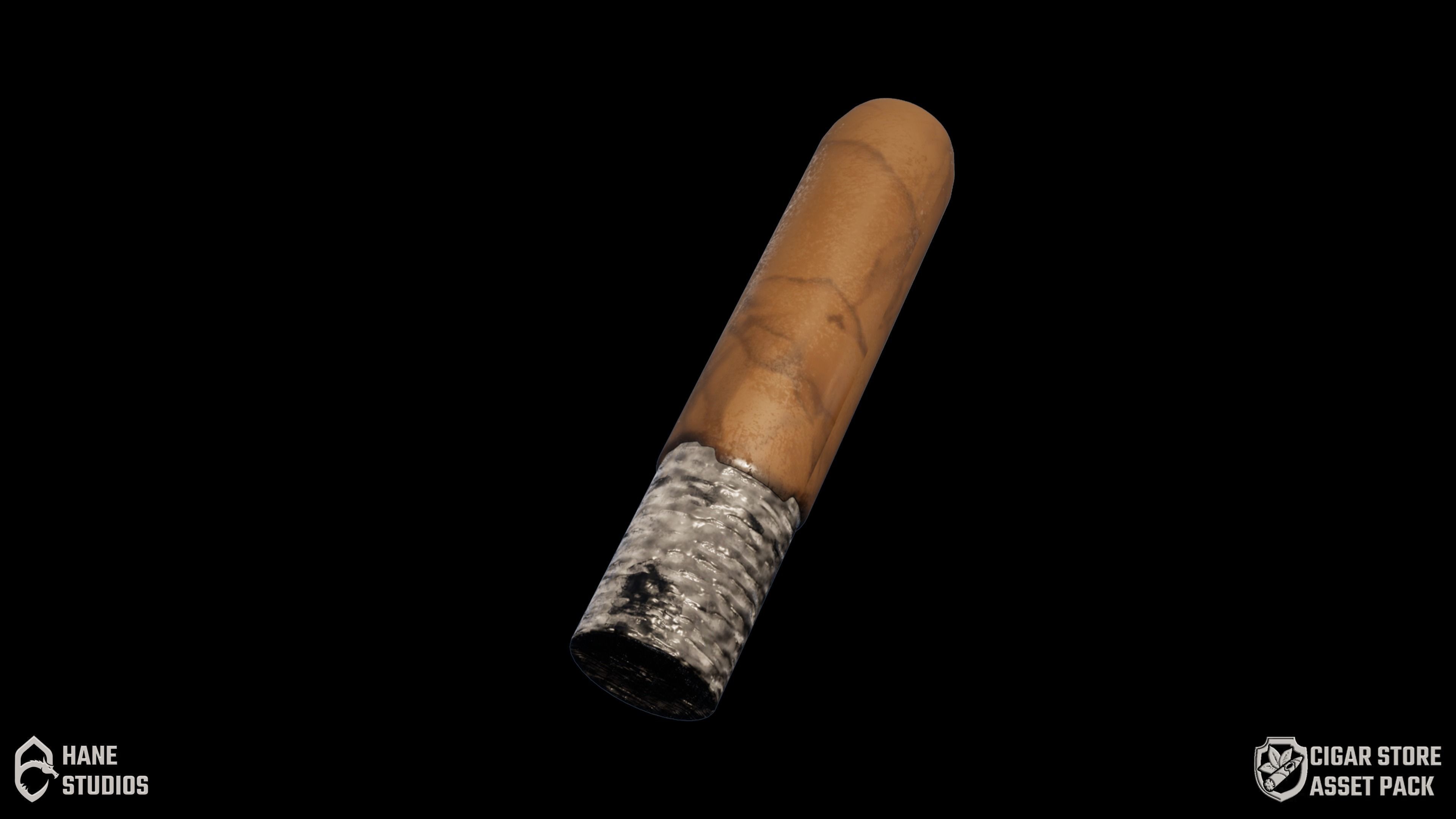 Classy Cigar 3 - Classic Low-poly 3D model_7