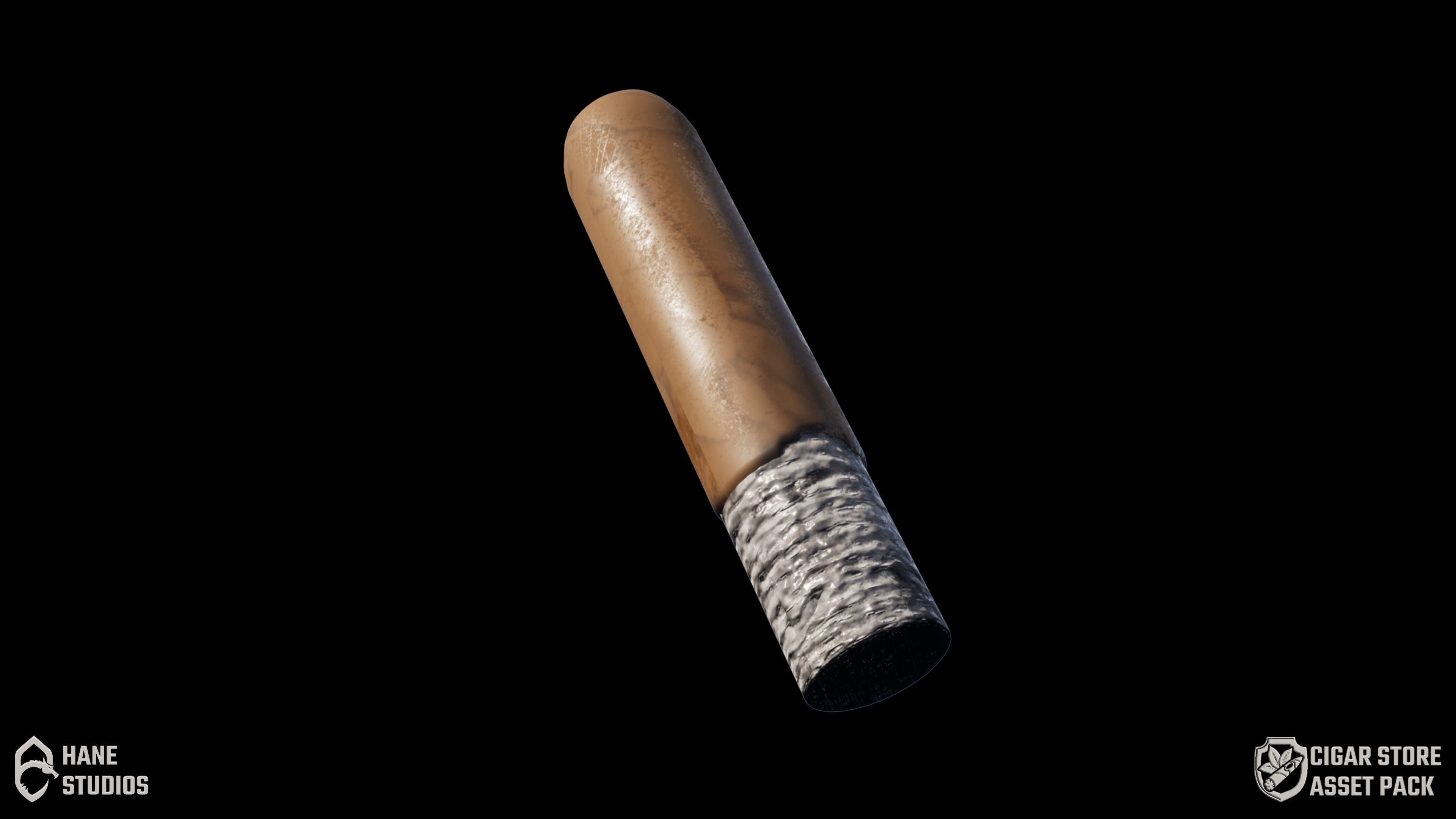 Classy Cigar 3 - Classic Low-poly 3D model_6
