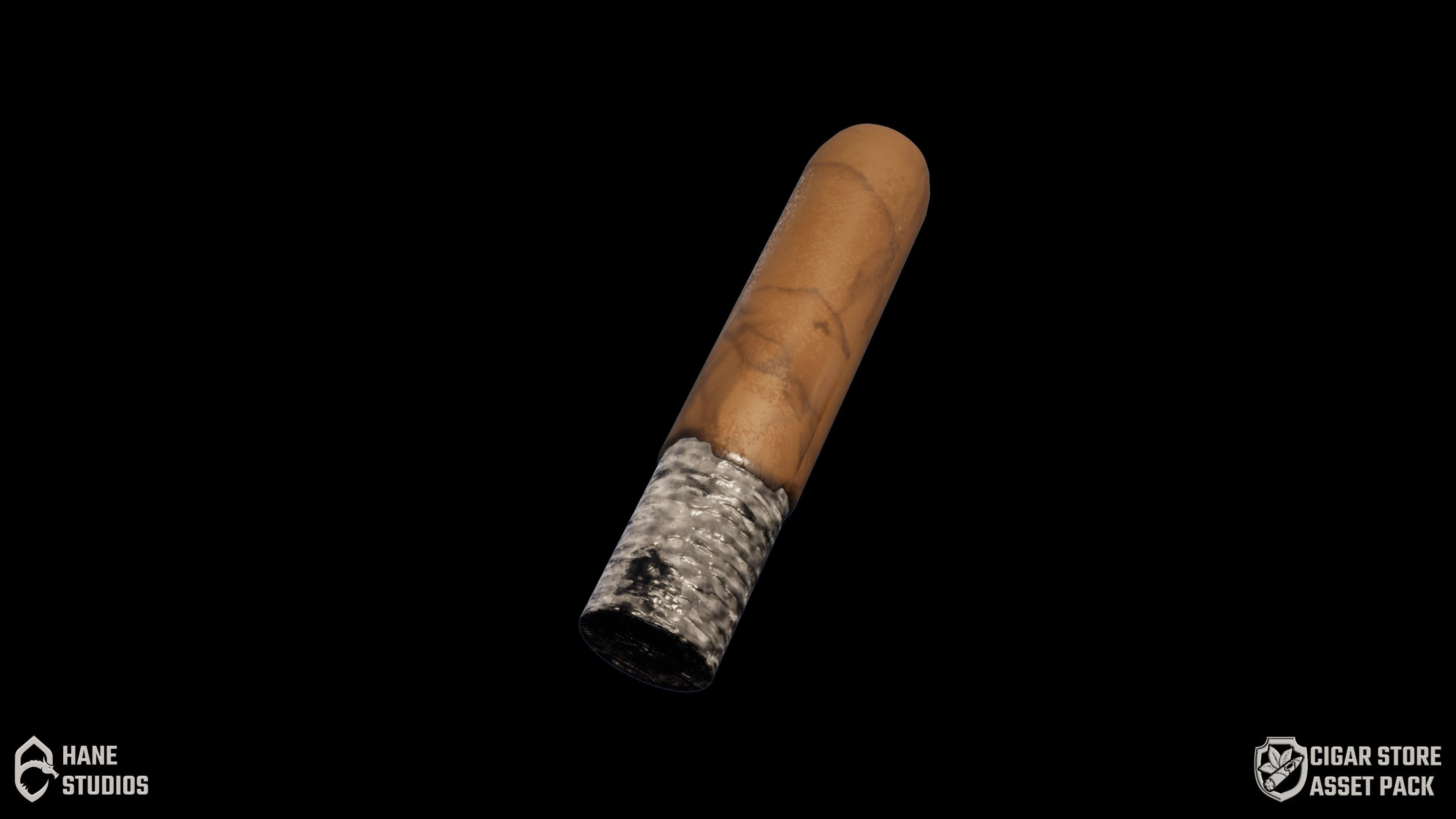 Classy Cigar 3 - Classic Low-poly 3D model_5