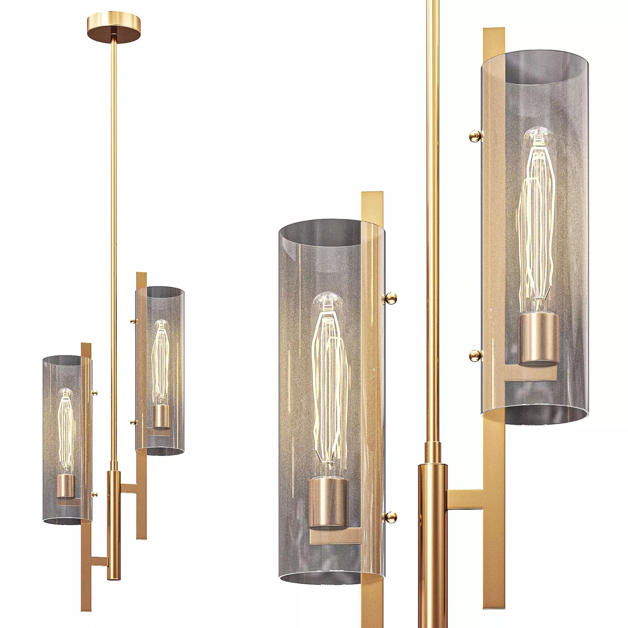 Ariel Pendant By Mitzi 3D model_0