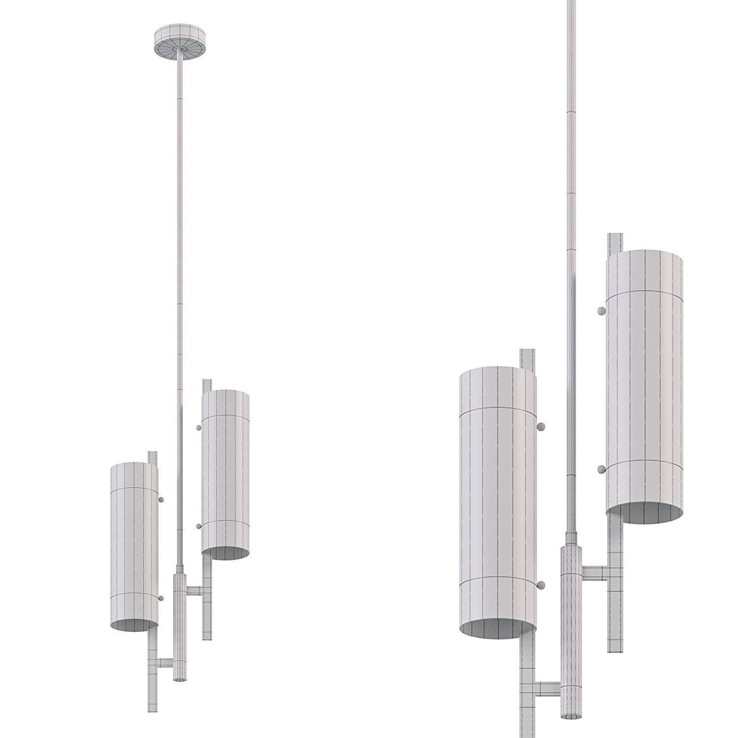 Ariel Pendant By Mitzi 3D model_2