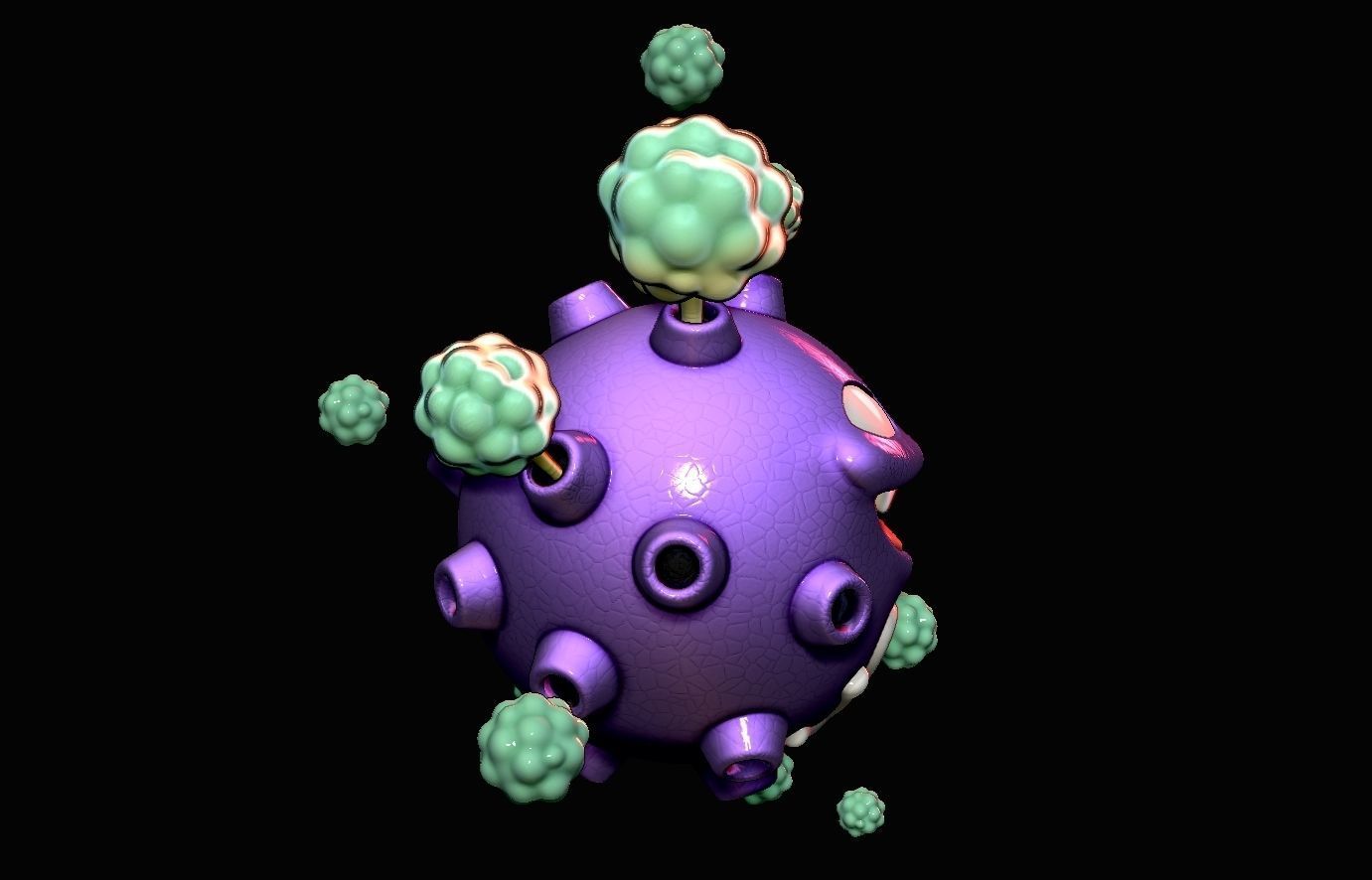 Koffing Pokemon  3D print model_4