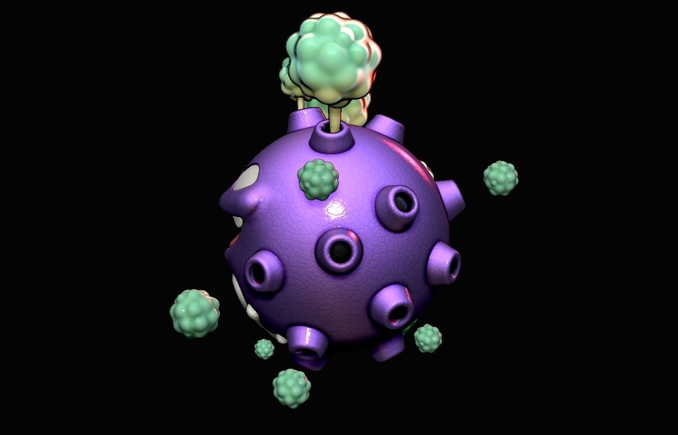 Koffing Pokemon  3D print model_2