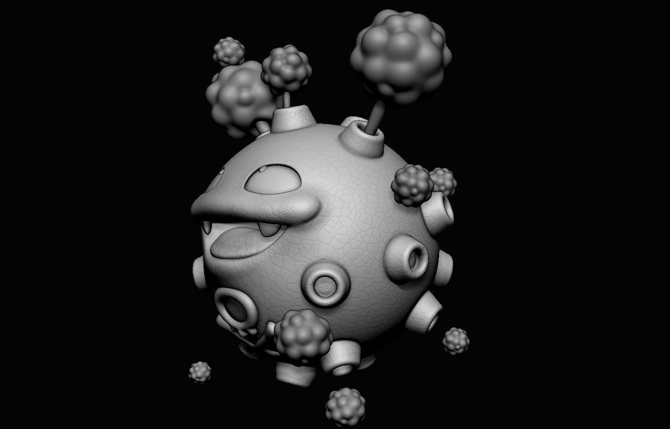Koffing Pokemon  3D print model_6