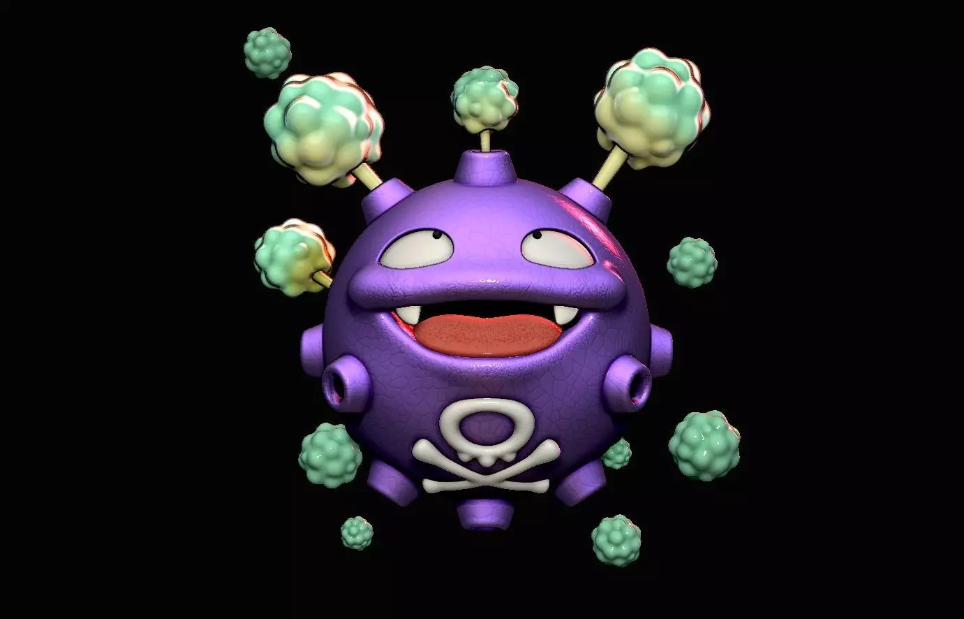 Koffing Pokemon  3D print model_0
