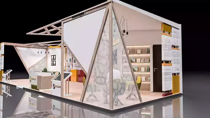 Exhibition stands 3D model 3D model