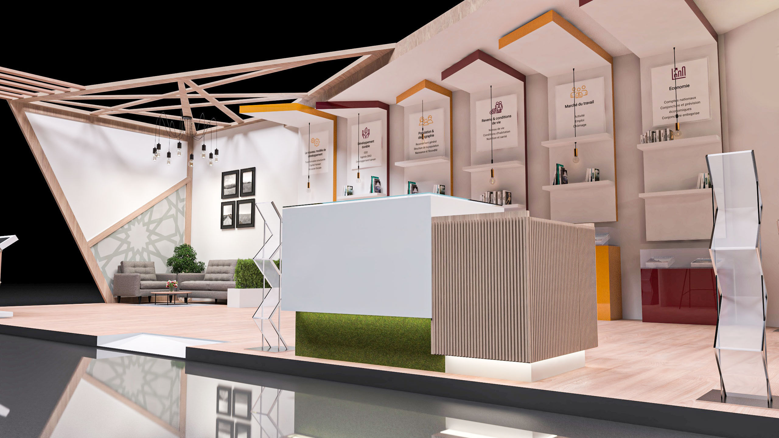 Exhibition stands 3D model 3D model 3D model_2