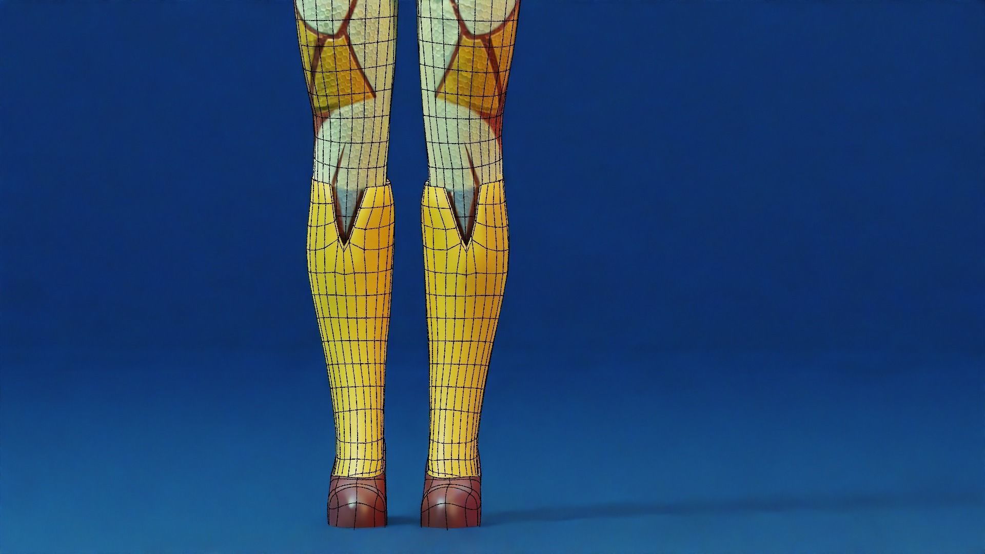 Sci-fi girl - Rigged  Low-poly 3D model_11