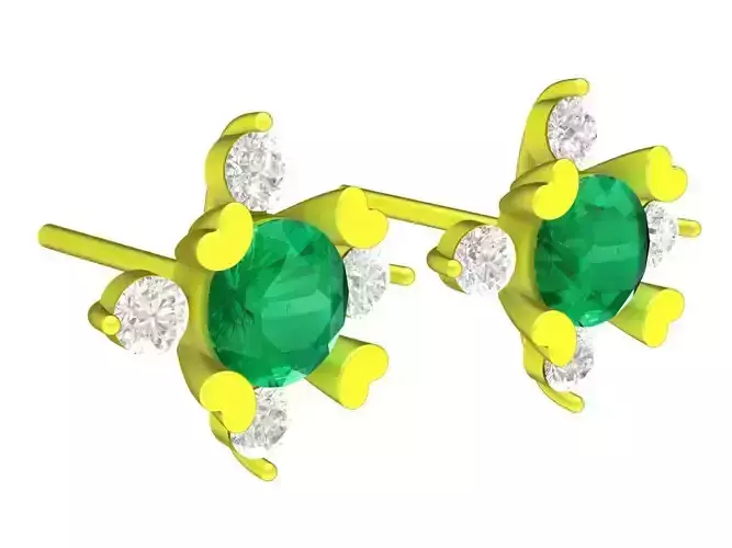 5890 diamond earrings