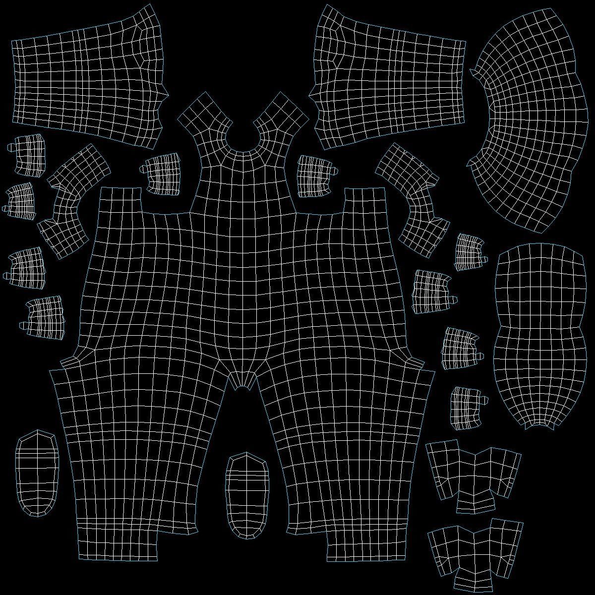 Stickman in T-Pose Low-poly 3D model_13