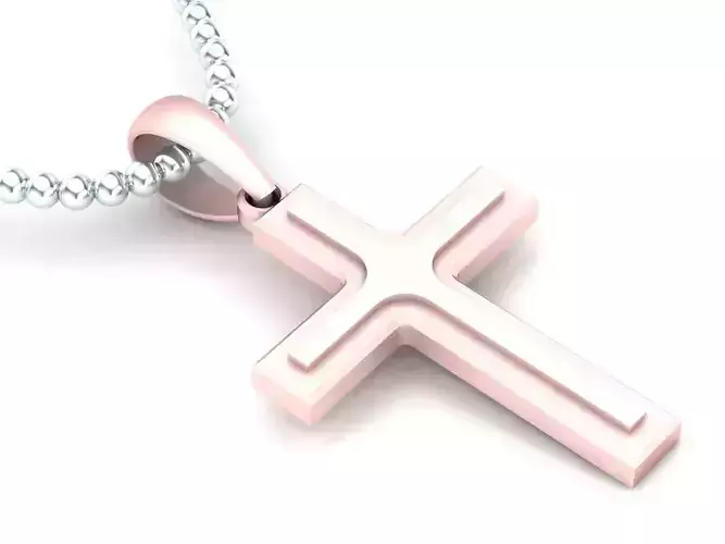 Cross Pendant Jesus Christ CP 40 3D model