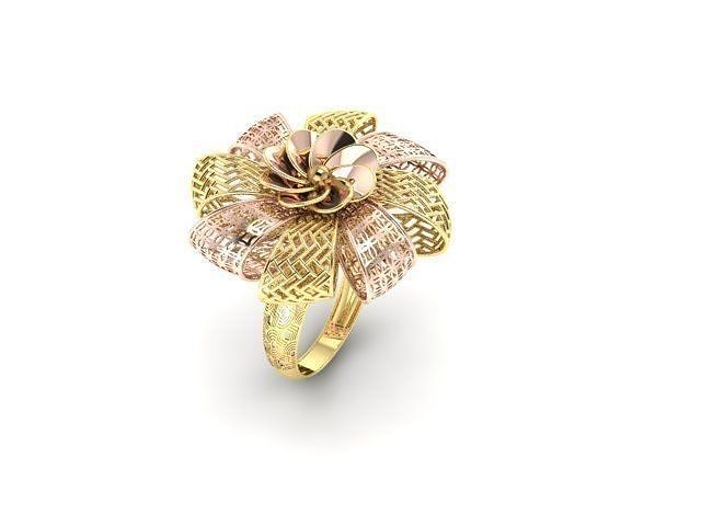 Flower ring-1 3D print model