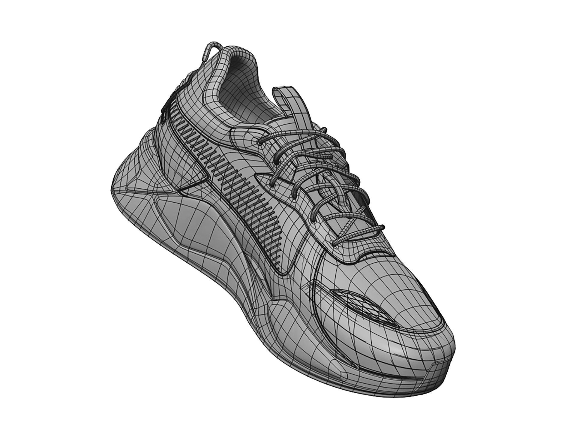 Puma Shoes Black 3D model_9