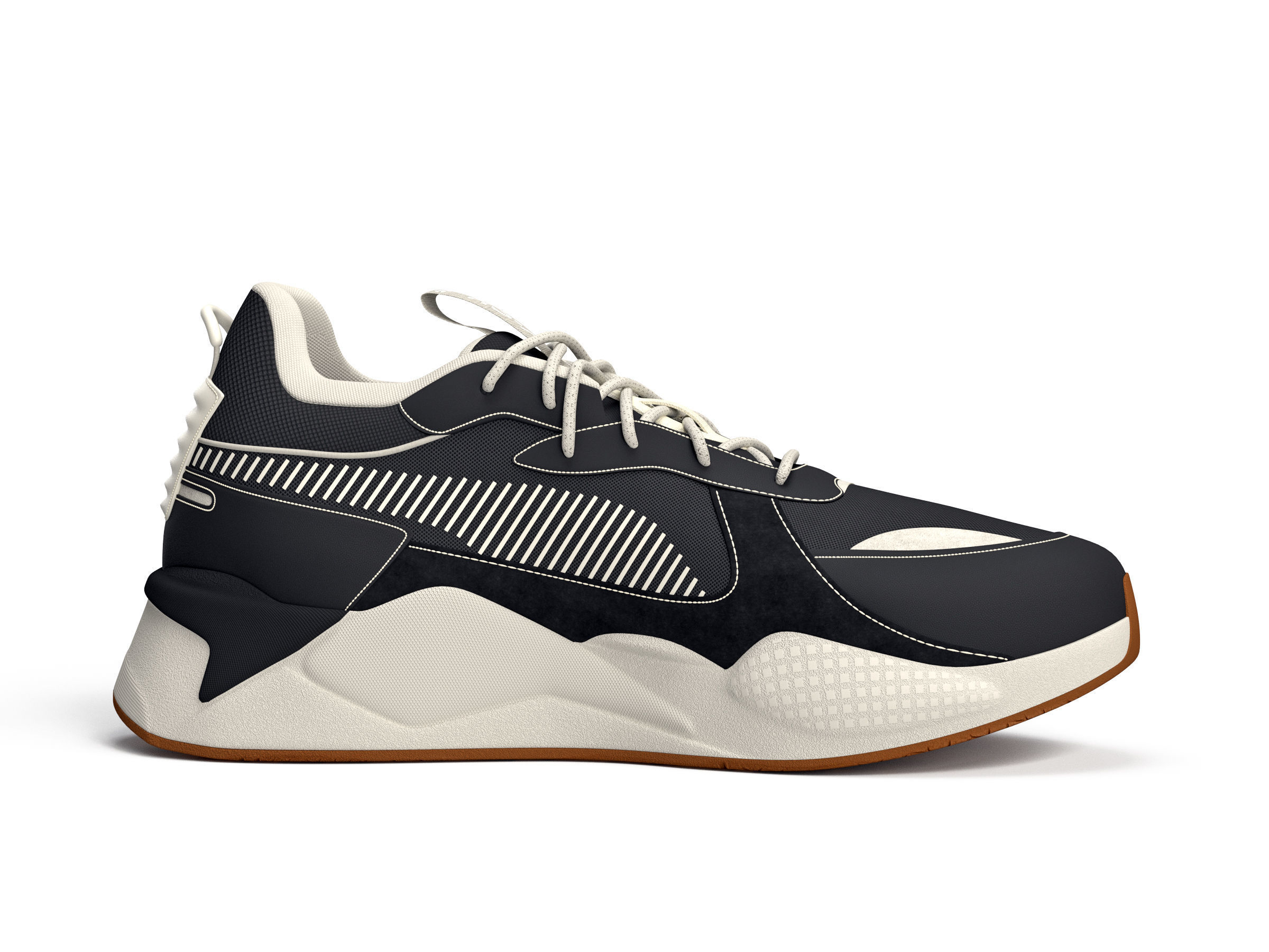 Puma Shoes Black 3D model_6