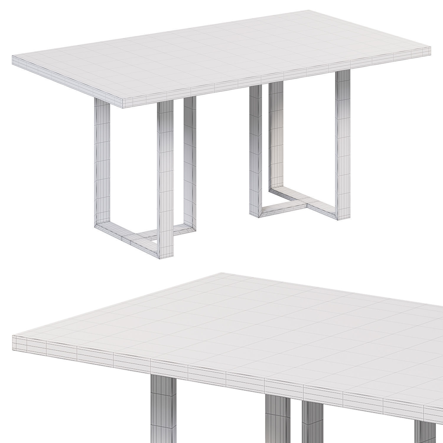 Dining Table TOTEM by cazarina 3D model_2