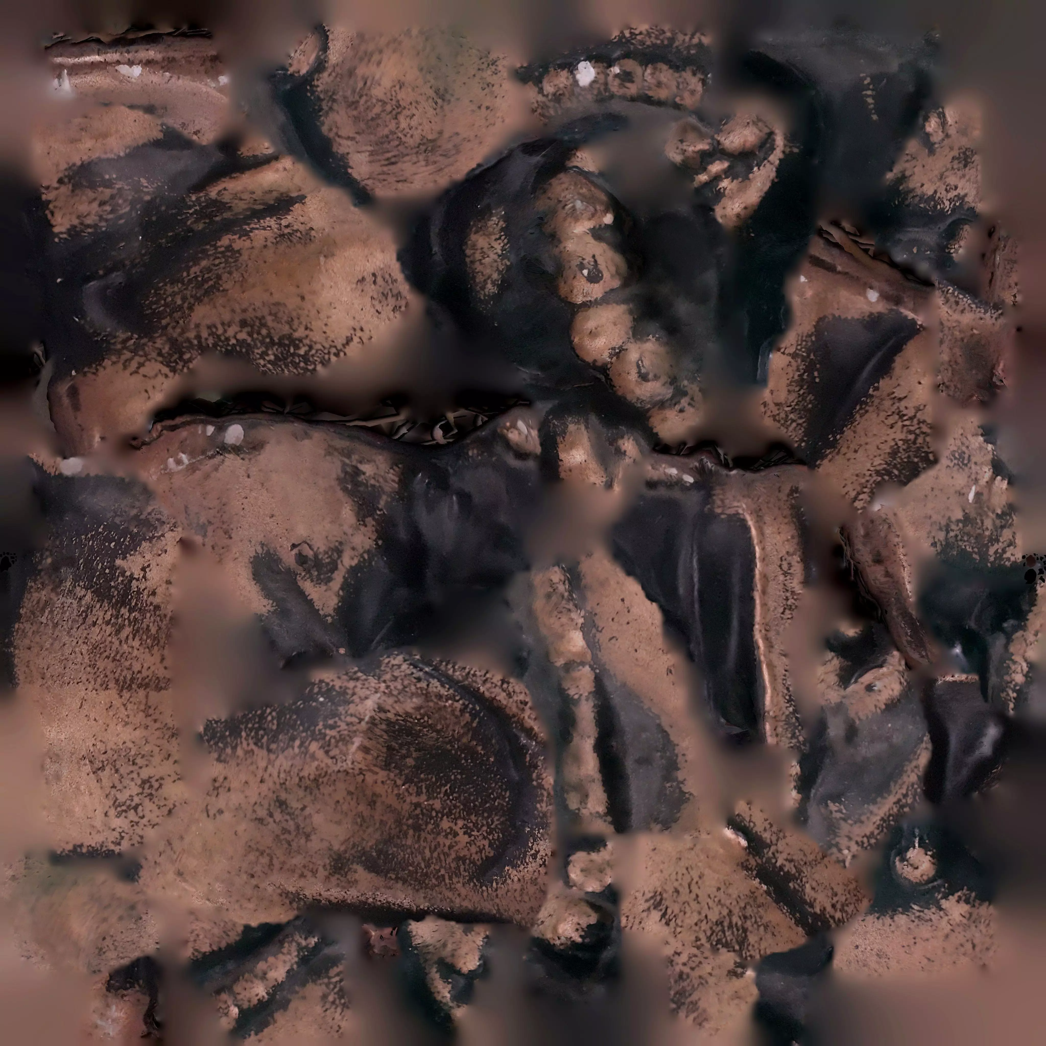 Buddha Statue Low-poly 3D model_0