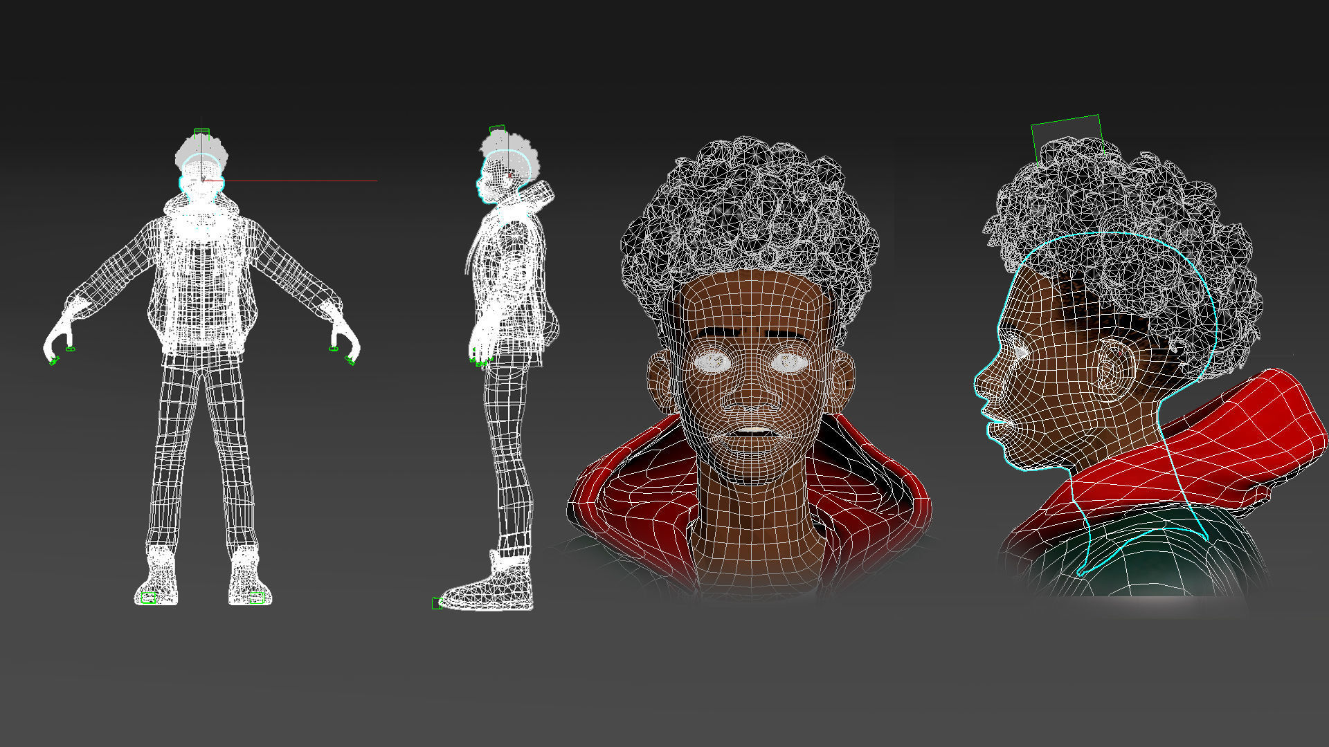 Miles Morales no2 ragged morphed animated Low-poly 3D model_3